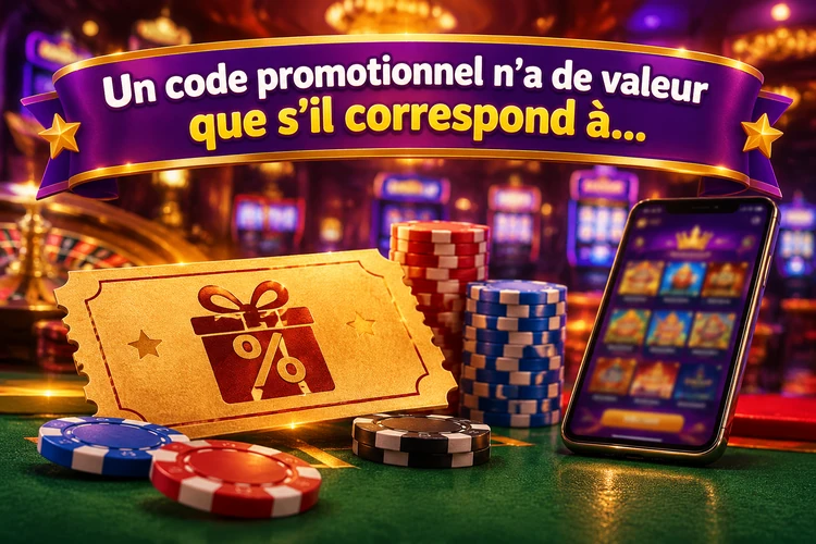 Un code promotionnel n’a de valeur que s’il correspond à l’offre active