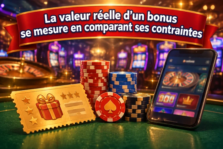 La valeur réelle d’un bonus se mesure en comparant ses contraintes