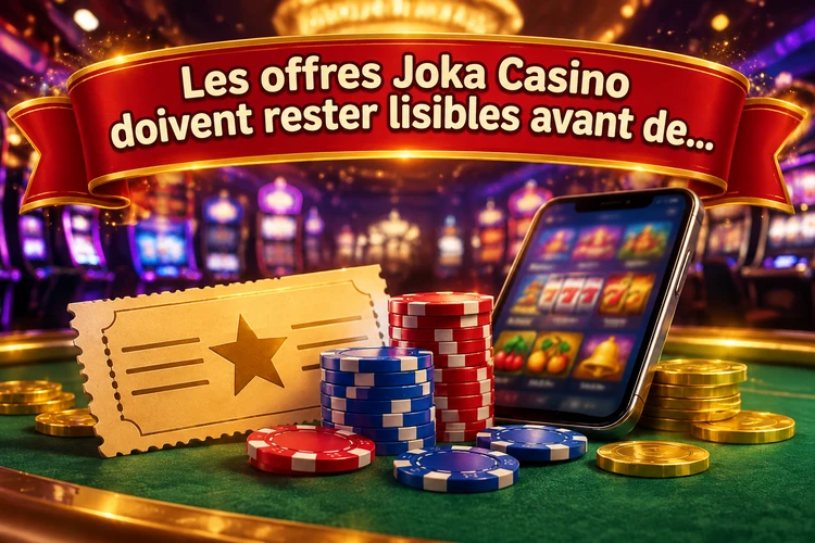 Les offres Joka Casino doivent rester lisibles avant de devenir attractives