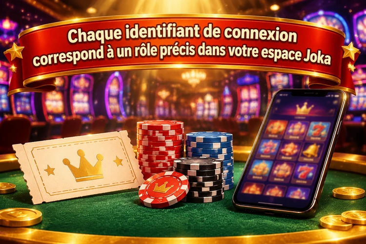 Chaque identifiant de connexion correspond à un rôle précis dans votre espace Joka